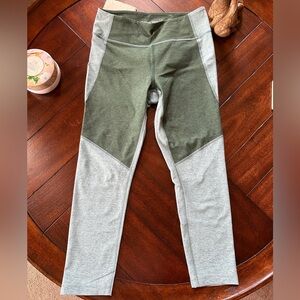 Outdoor Voices blue green leggings